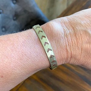 Gold Metal Bangle Bracelet